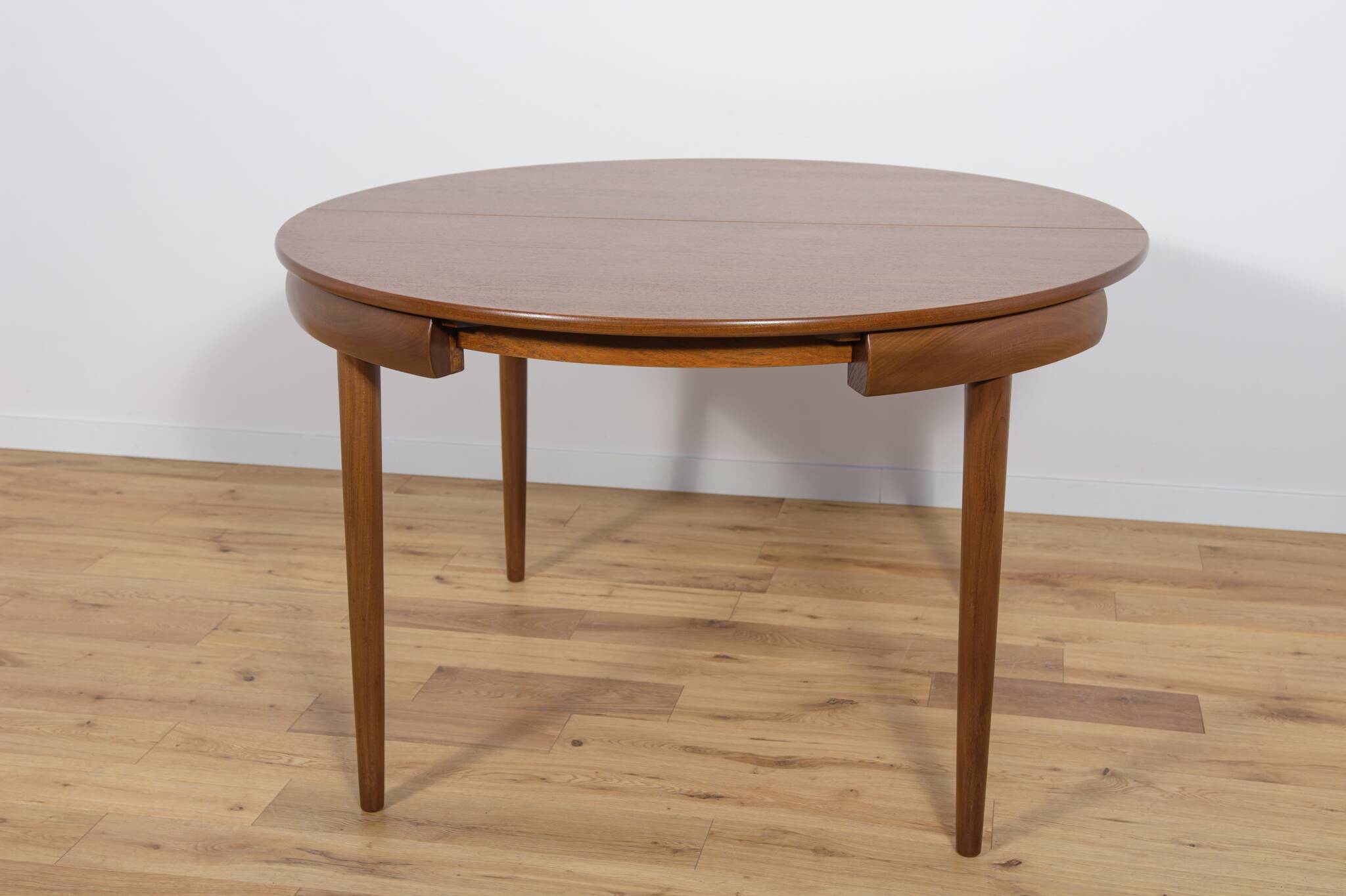 Mid-Century Teak Dining Table & Chairs by Hans Olsen for Frem Røjle, 1960s, Set of 5