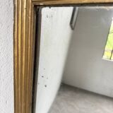 19th century rectangular gilded channel mirror