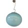Glass Pendant Swirling Blue and White