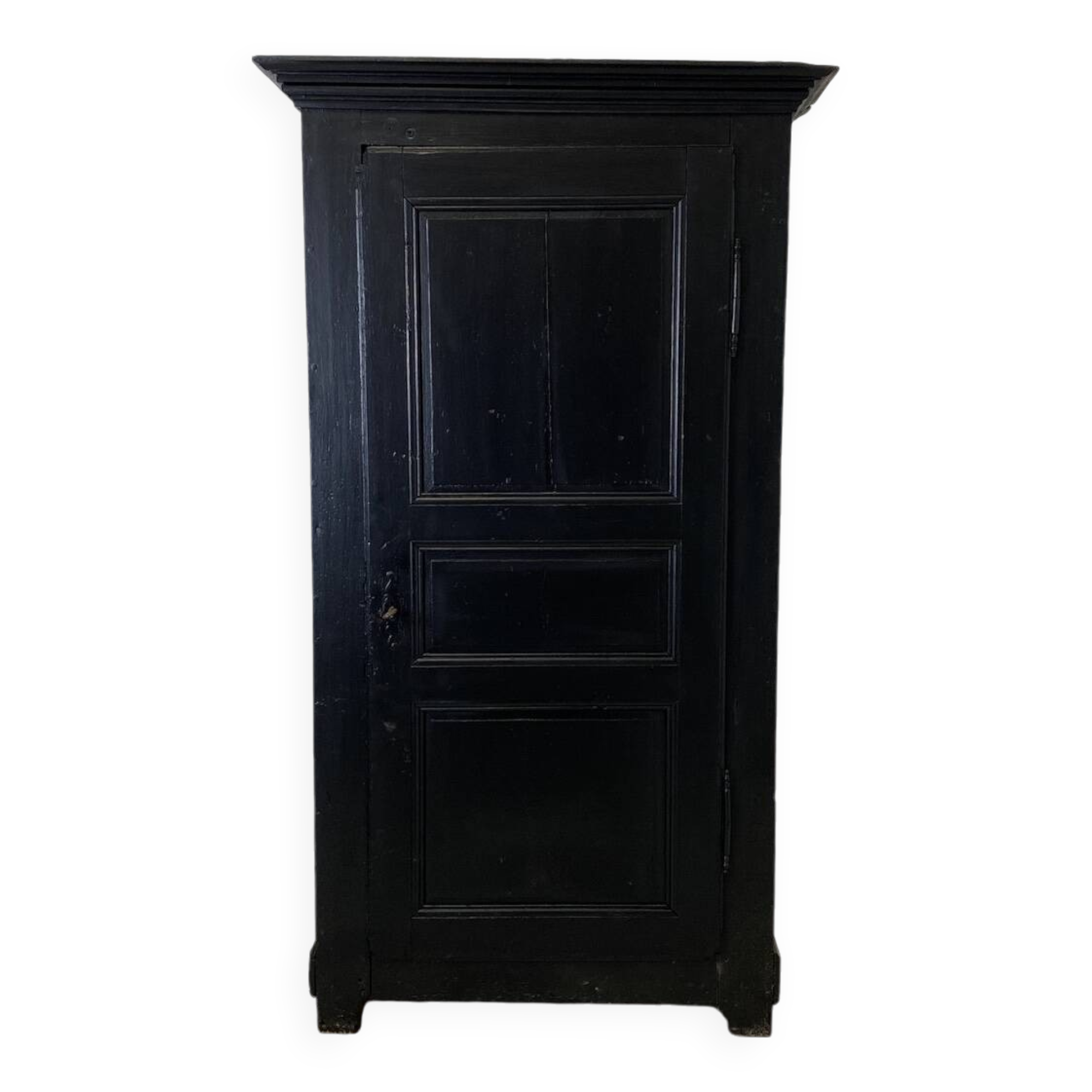 19th century solid wood bonnet cupboard
