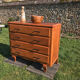 1950 vintage chest of drawers in gilded oak