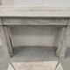 Louis XVI Style Fireplace in White Veined Carrara Marble, 19th Century
