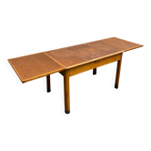 Table à manger ou bureau art déco en bois (extensible)