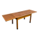 Art deco dining table or desk in wood (extendable)