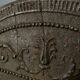 EIGHTEENTH CENTURY CAST IRON FIREPLACE PLATE REPRESENTING A WOMAN AND A WOLF