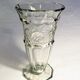 Vase sur pied en verre épais