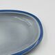 Set of two Boch blue dishes