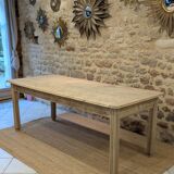 Old farmhouse table in elm