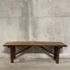 Folding oak bench
