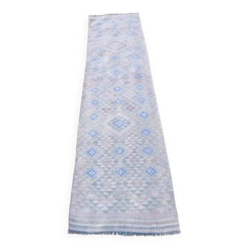 Tapis de couloir turc vintage 70x288 cm