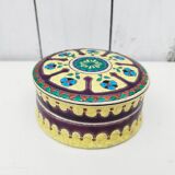 Ceramic box enamels of Longwy floral decoration