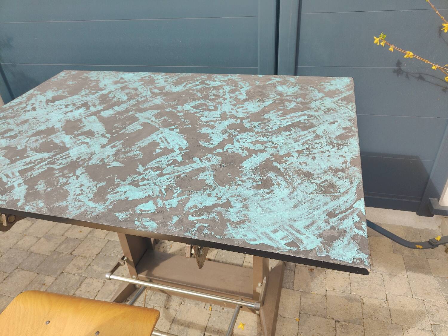Architect's desk and its chair