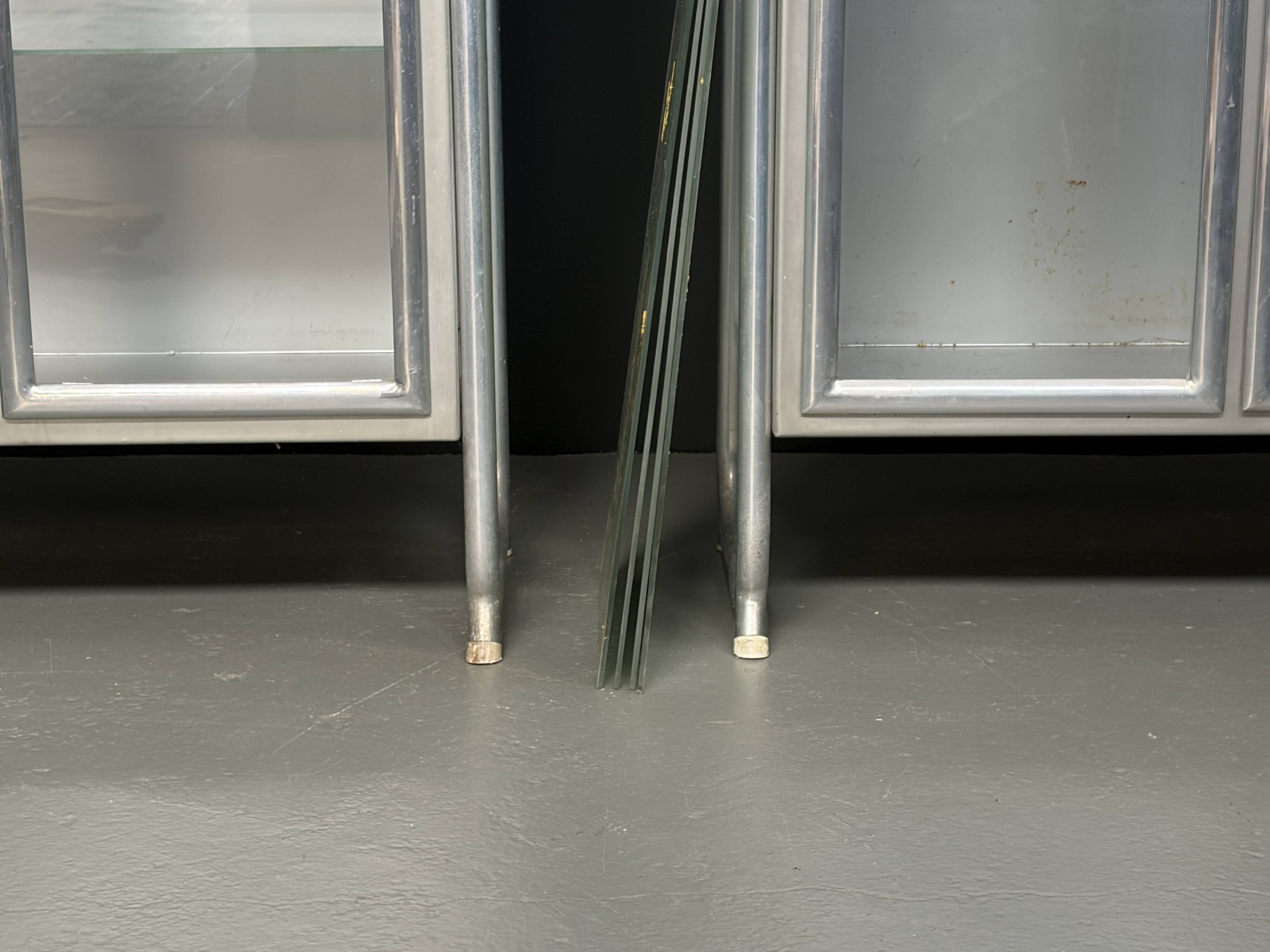 2 vitrines médicales italiennes vintage de profa - padoue