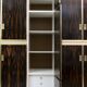 Luciano Frigerio Mid-Century Modern Italian Brass and Walnut Wardrobe, 1970
