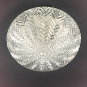 Pair of Geometric Transparent Glass Ceiling Lights from Limburg, Germany, 1970s