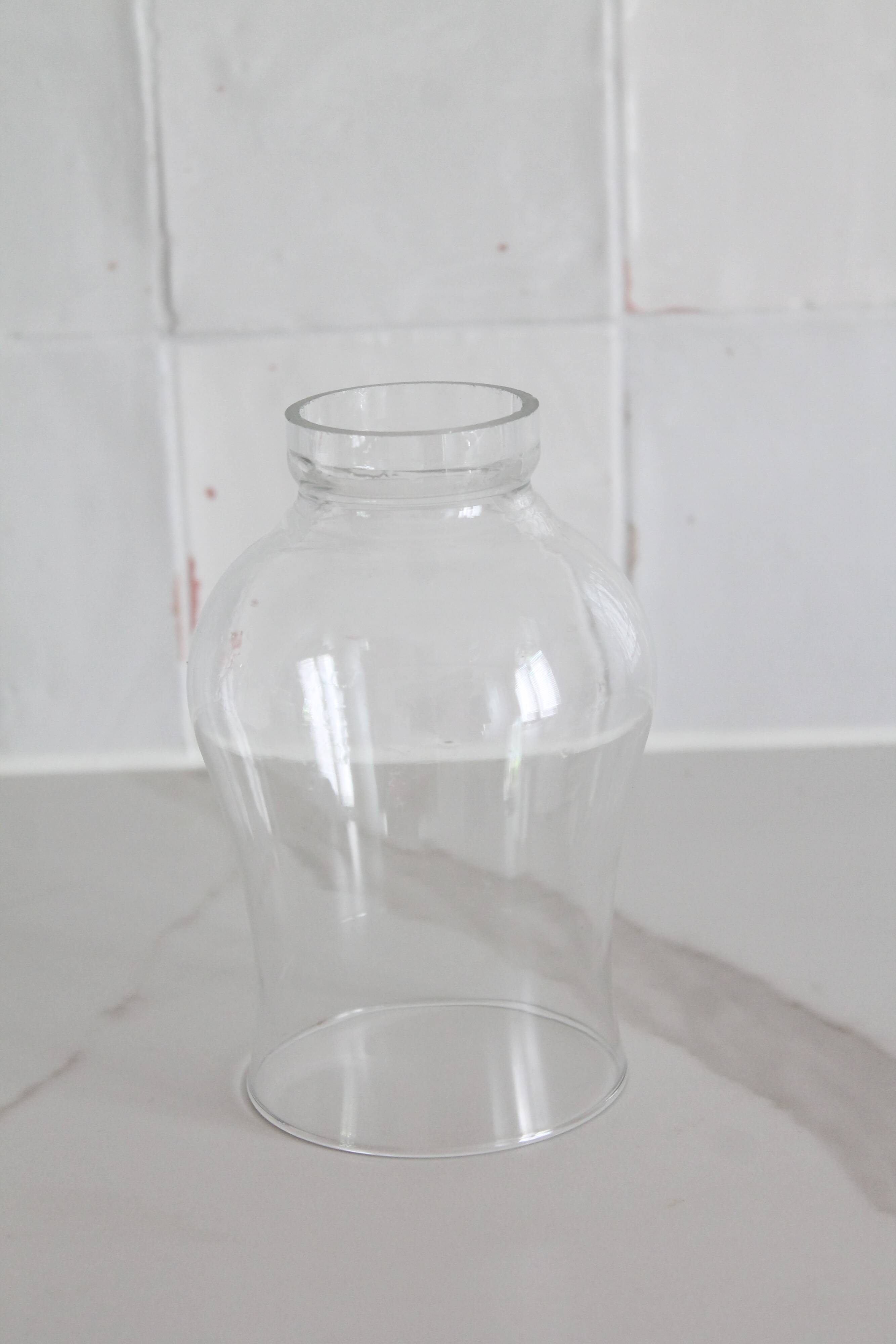 Vintage clear glass lampshade