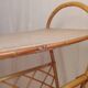 Vintage rattan magazine rack