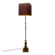 Exceptional French Hollywood Regency Brass Floor Lamp