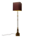 Exceptional French Hollywood Regency Brass Floor Lamp