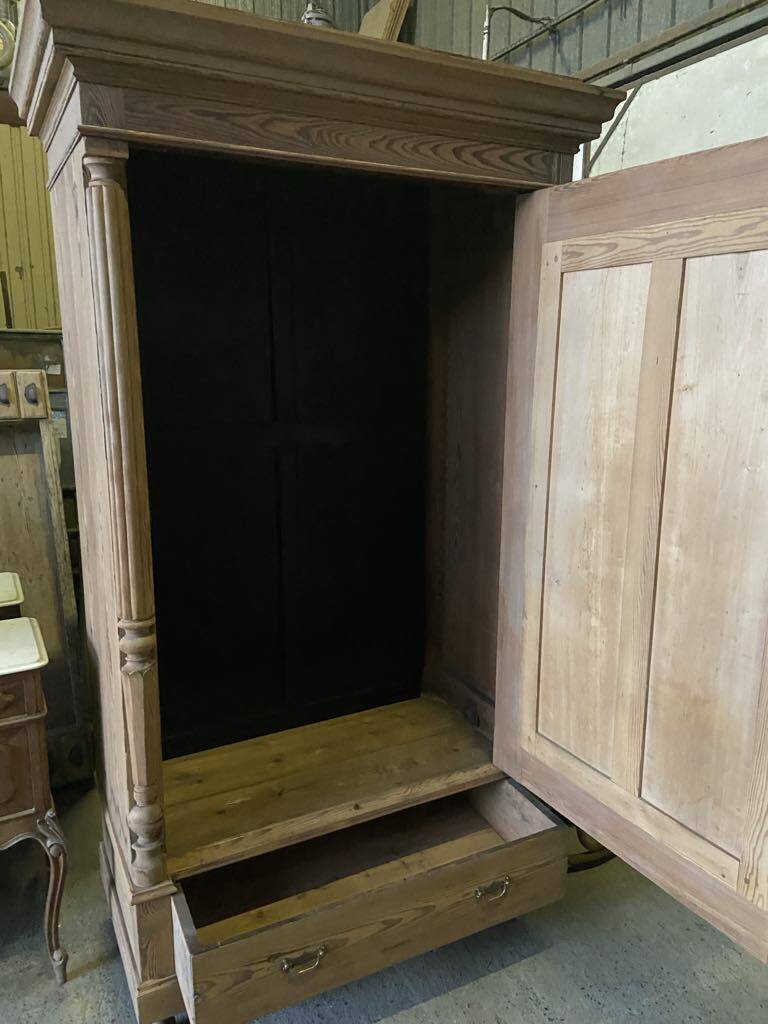 Raw wood wardrobe / closet