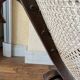Vintage rocking chair in curved wood