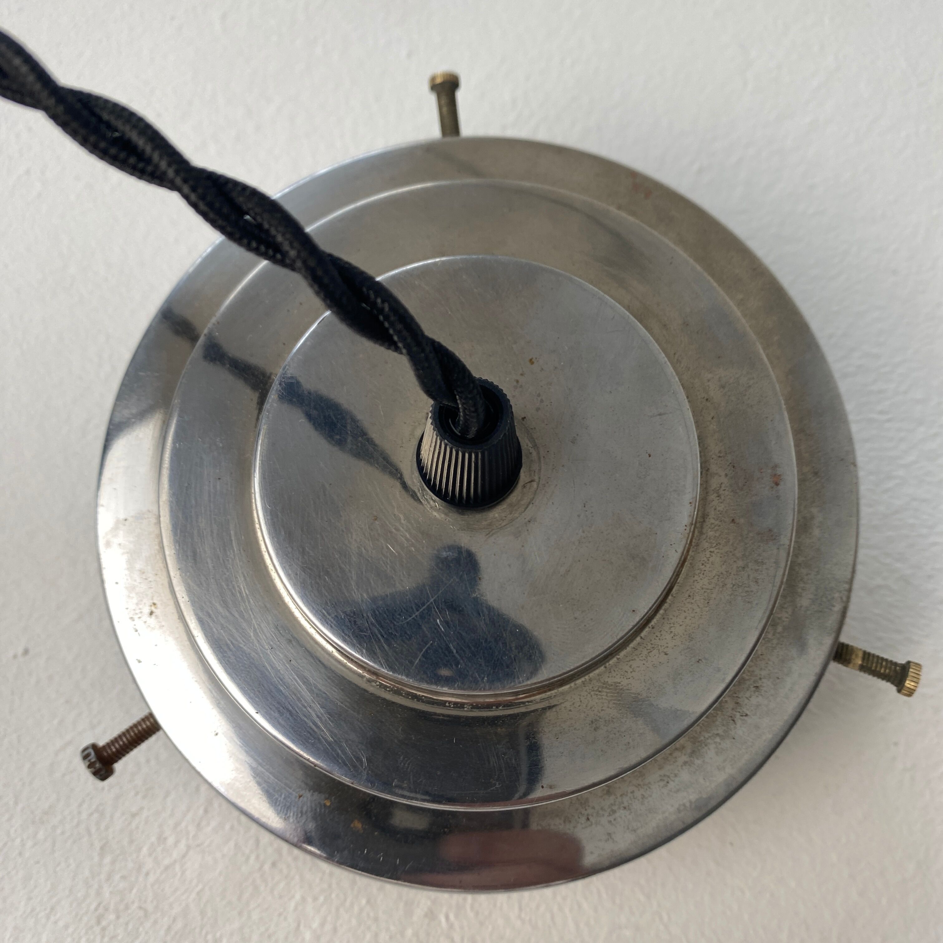 Old vintage opaline pendant lamp