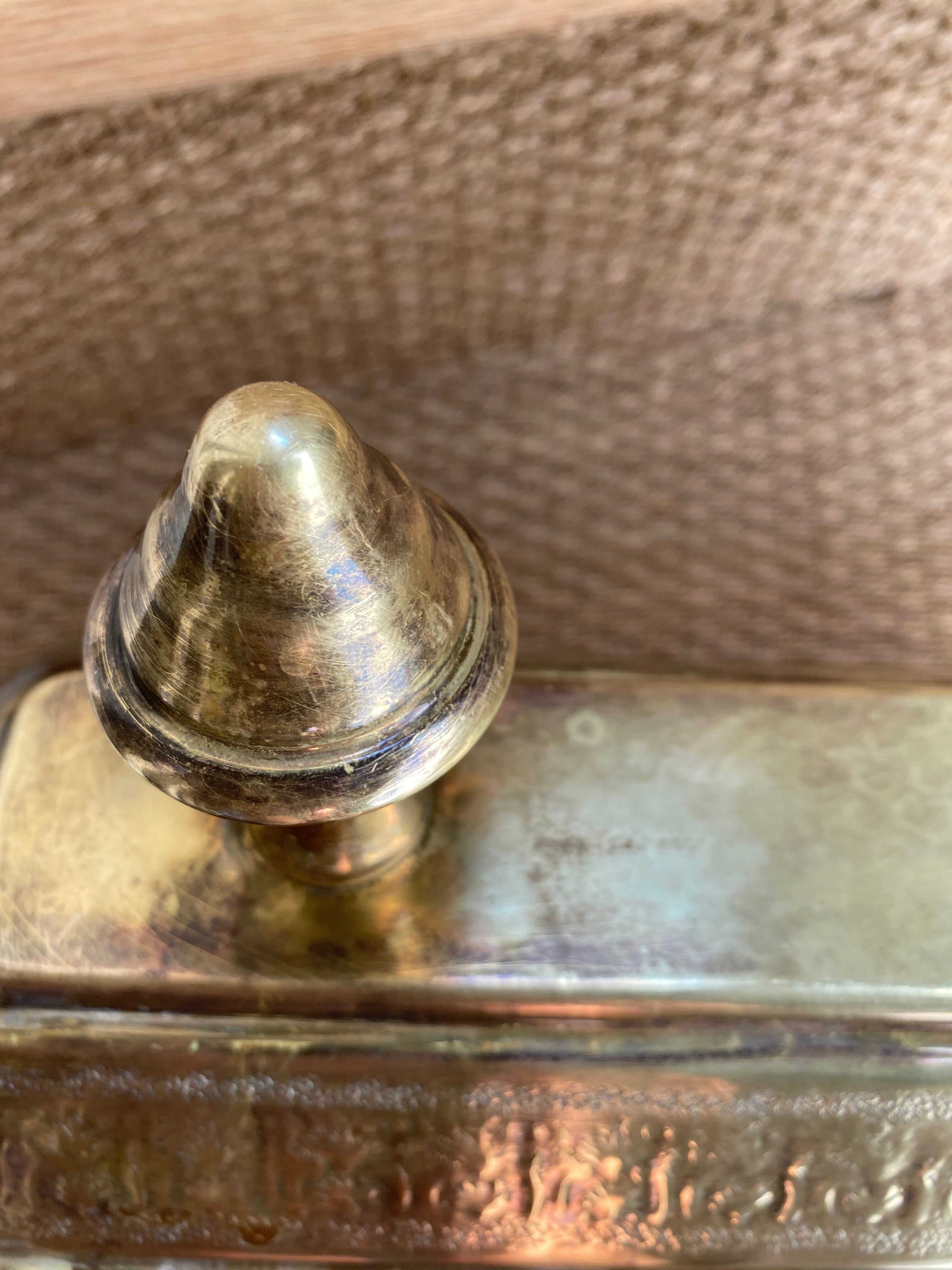 Copper fountain decoration