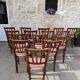 Lot of 15 old bistro chairs