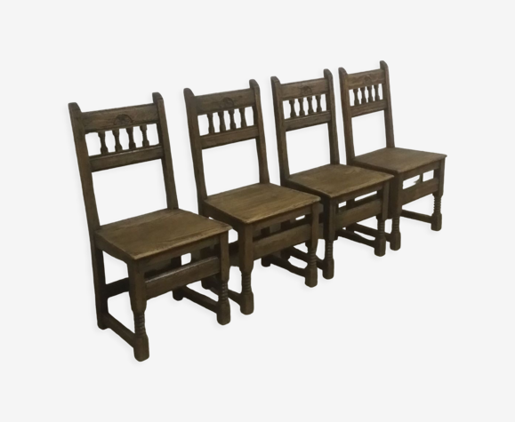 Set de 4 chaises de campagne