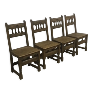set 4 chaises campagne