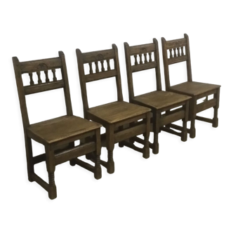 Set of 4 country chairs