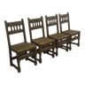 Set de 4 chaises de campagne