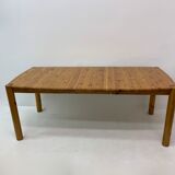 table à manger extensible en bois de pin, Rainer Daumiller, années 1970