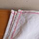 Set of 6 vintage embroidered table napkins with leaves.