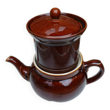 Old coffee maker with filter and 2 lids