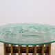 Table basse Heinz Lilienthal avec plateau en verre sculptural