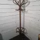 Curved antique wooden parrot