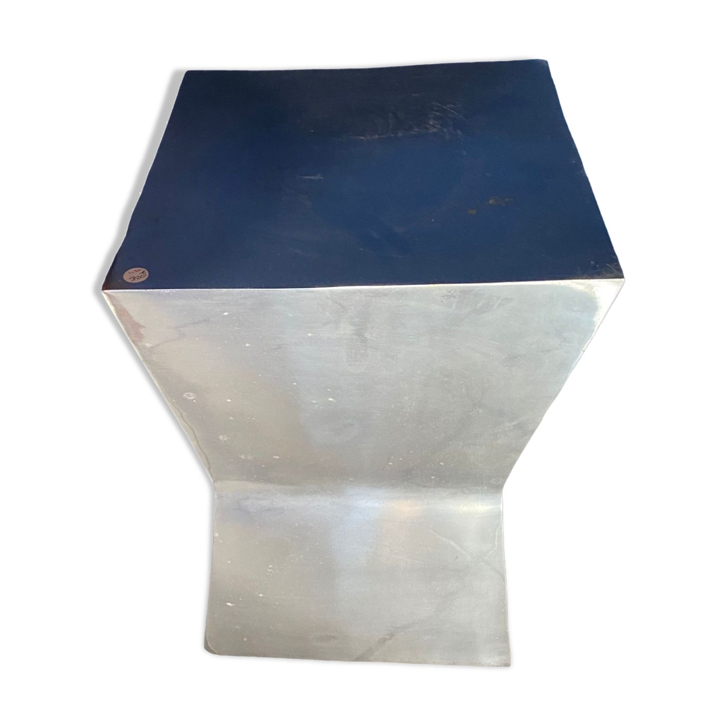 Tabouret en chrome design 1980s