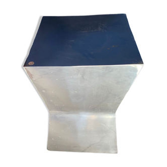 Tabouret en chrome design 1980s