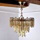 Paolo Venini two-tone chandelier, 3 levels, 1970, Italy