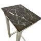 Vintage console / wall table with marble