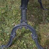 Marble bistro table and cast iron Godin