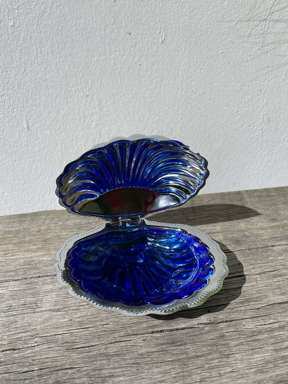 Metal butter dish shell