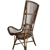 Vintage wicker chair/single seat/armchair