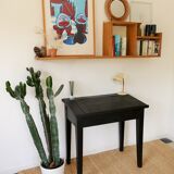 Old black desk