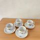 4 fine porcelain cups from Ćmielów