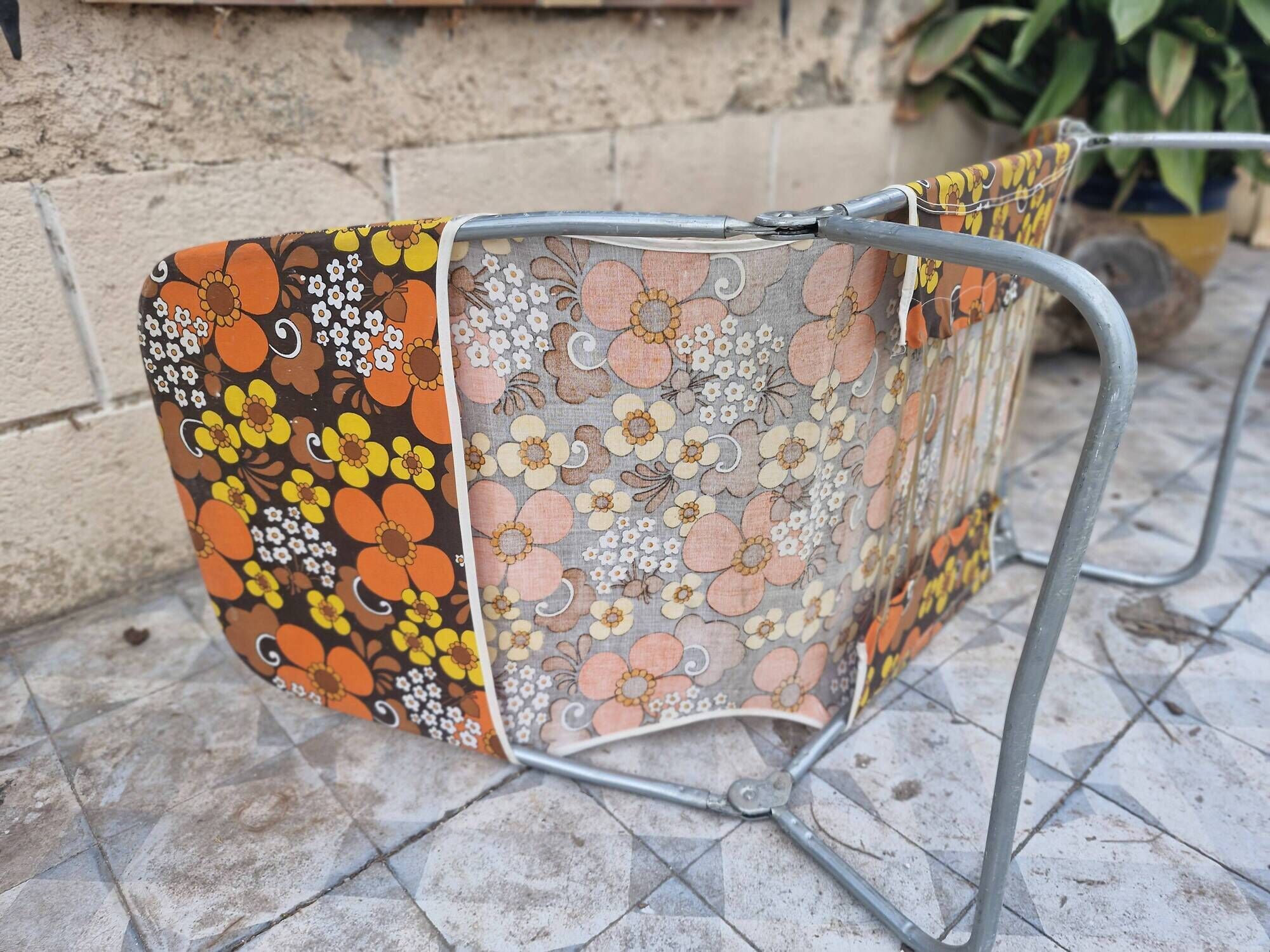 Folding chaise longue - Vintage from the 70s "K Kettler Made in West Germany"