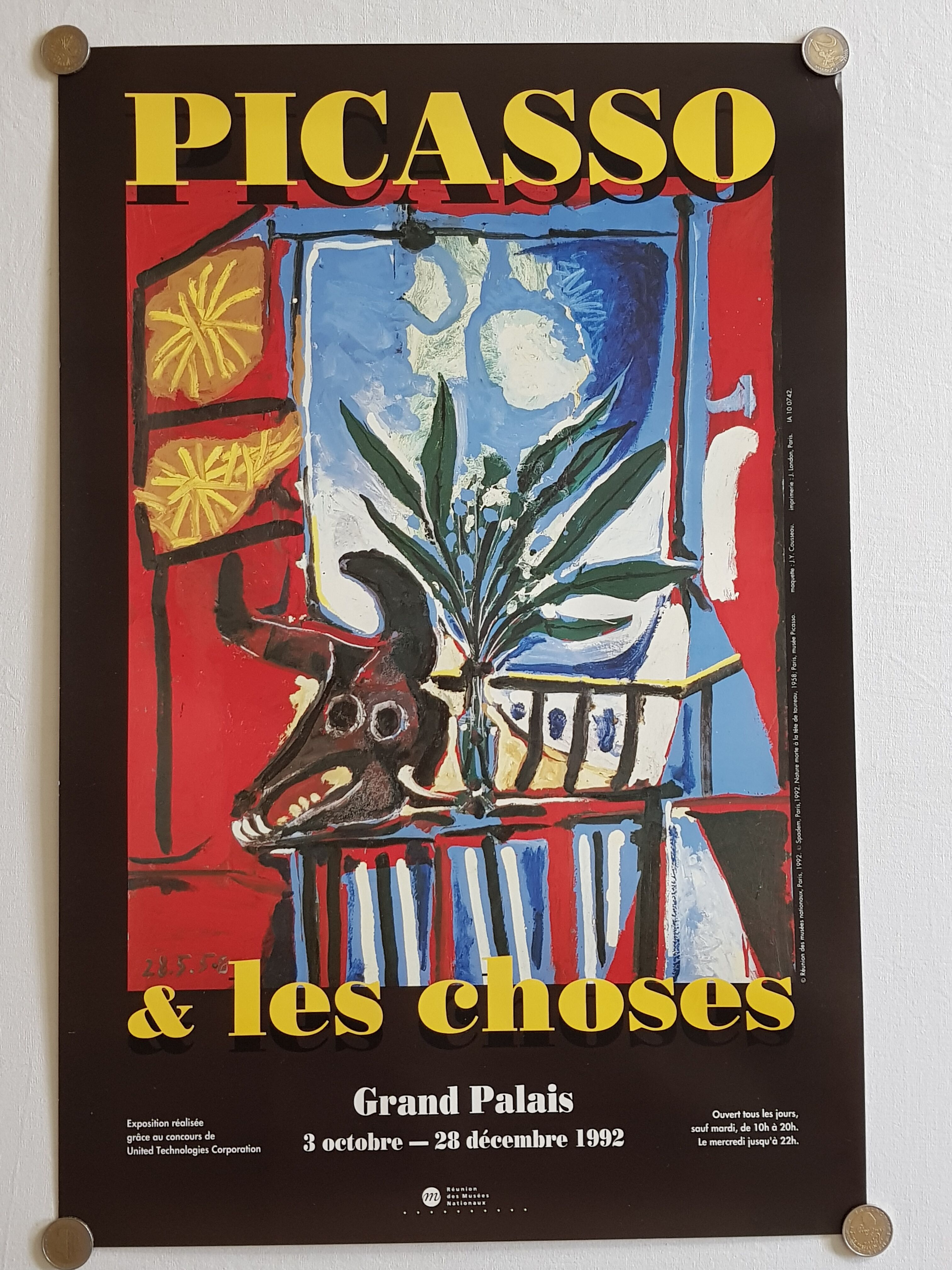 Afiche de l'exposition Picasso et les choses, années 1990