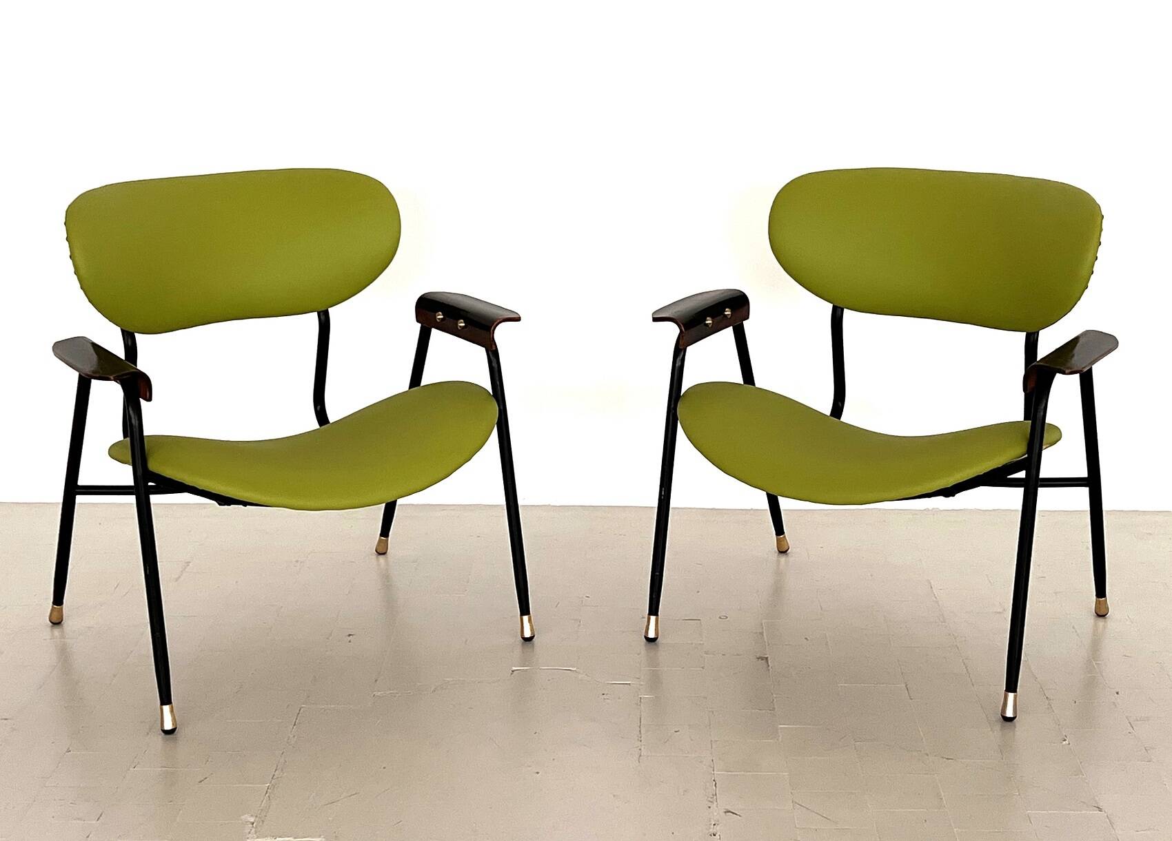 Pair of Lounge Chairs by Gastone Rinaldi, 1960s