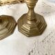 Pair of Nijhof Holland brass candle holders